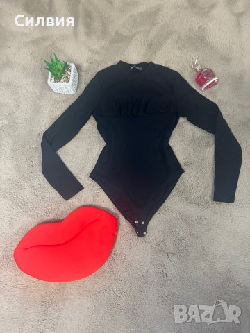 Черно боди рипс, снимка 2 - Блузи с дълъг ръкав и пуловери - 39111792