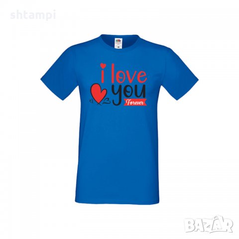 Мъжка тениска Свети Валентин I Love You Forever, снимка 2 - Тениски - 35713052