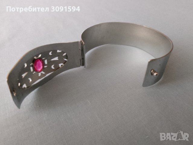 Стара стилна дамска гривна новохром, снимка 17 - Антикварни и старинни предмети - 41442676