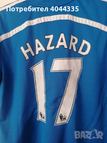 Ретро футболна тениска Челси-номер 17 Азар, снимка 3 - Футбол - 52205139