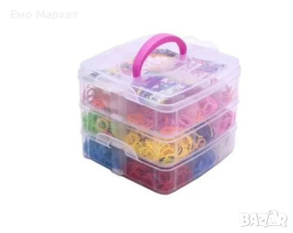 Пластмасов куфар с ластички, 4500 бр в комплекта, снимка 8 - Други стоки за дома - 49079411