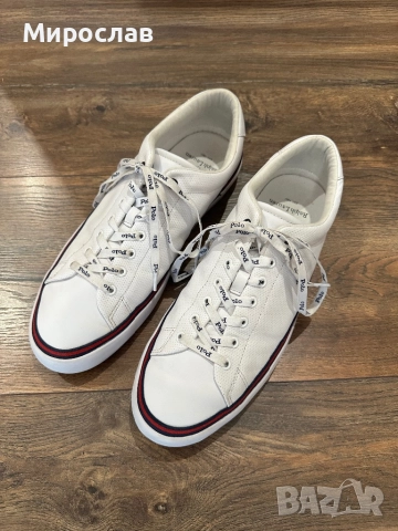 Polo by Ralph Lauren мъжки кожени сникърси/маратонки 45 номер, снимка 2 - Маратонки - 52858134