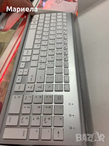 Комплект Безжични Клавиатура и Мишка / Ултра Тънка Безжична Клавиатура, снимка 10 - Клавиатури и мишки - 48124768