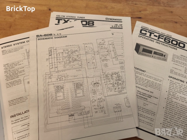 Оригинални ръководства Pioneer, снимка 2 - Други - 53578884