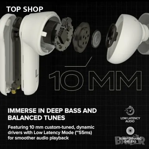 Нови Bluetooth LE Audio Слушалки Zen Air Plus: 32ч Батерия, ENC Микрофони, снимка 6 - Bluetooth слушалки - 49444293