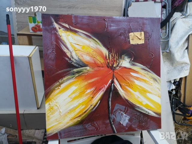 ЦВЕТЕ-КАРТИНА 60Х60СМ 1510251556, снимка 5 - Картини - 52064224