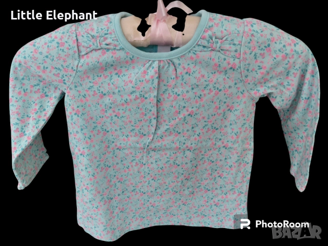 Блузка с дълъг ръкав за 18-24 мес мом,mini цветчета и панделки,колекция"Flowers",Англия/нова