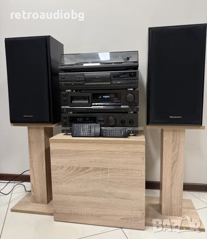 🔊Ретро аудио сет TECHNICS - ресийвър с дистанционно, CD плеър с дистанционно, дек и грамофон🔈, снимка 9 - Аудиосистеми - 56137008