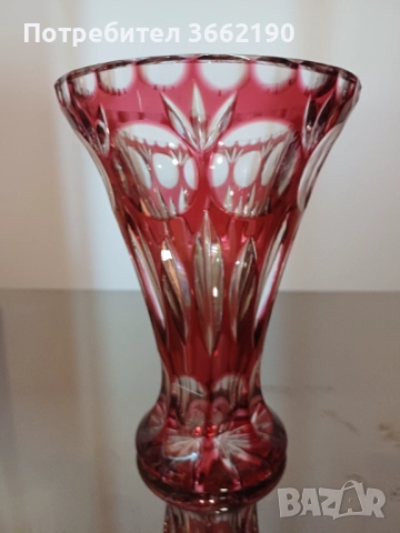 Кристални вази, снимка 3 - Вази - 52778218
