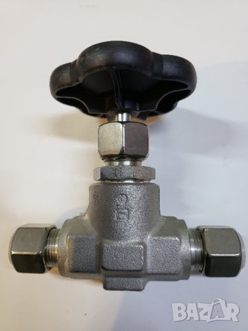 Ръчен вентил кран за високо налягане 400 атмосфери ( неръждаем )  - PN400 DN8 UA 1.4571, снимка 2 - Резервни части за машини - 39560063