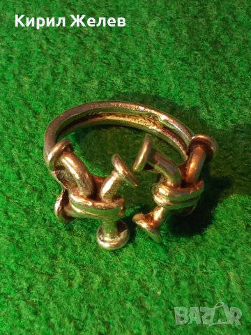 АРТИСТИЧЕН РЯДЪК ДИЗАЙН СРЕБЪРЕН ПРЪСТЕН СРЕБРО 925 РЕГУЛИРУЕМ РЪЧНА МАЙСТОРСКА ИЗРАБОТКА 28661