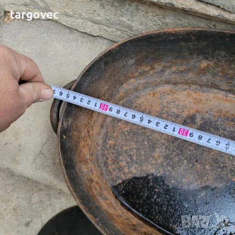 голяма немска масивна чугунена тенджера, снимка 3 - Антикварни и старинни предмети - 49784787