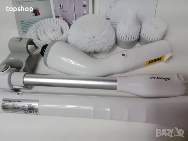 Електрически безжичен мощен Моп, скрубер LABIGO LA1 Pro, акумулаторен със сменяеми глави и удължител, снимка 10 - Други - 50493435