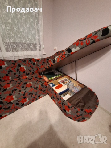 Отлично запазен диван с опция сън и ракла, снимка 7 - Дивани и мека мебел - 53071935