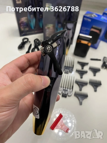 Професионален комлект за постригване, снимка 8 - Фризьорски принадлежности - 53395529