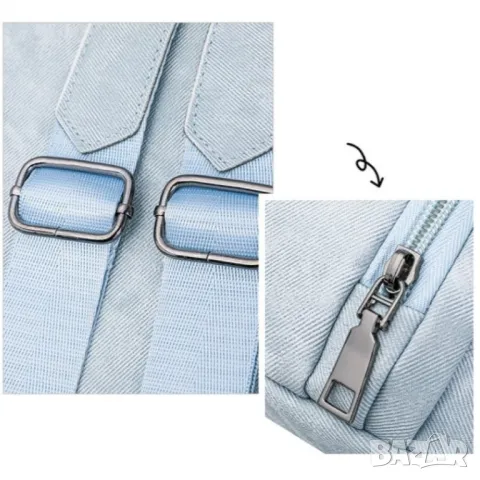 Дамска чанта раница Orsela Blue, снимка 8 - Чанти - 47923396