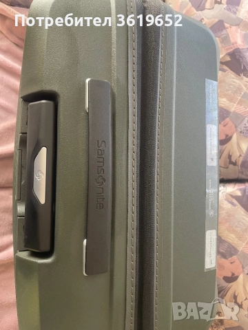 Топ Цена!-Samsonite Upscape Alpine Green, снимка 3 - Куфари - 52967043