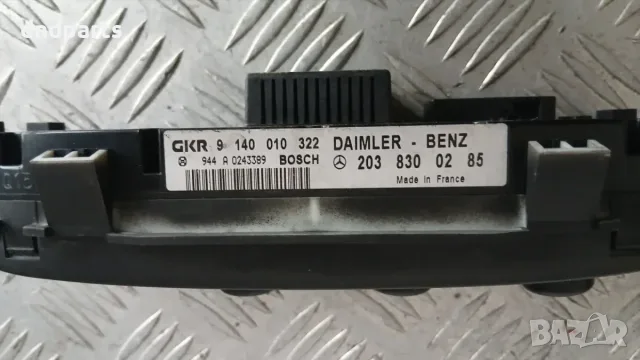 Панел климатроник Mercedes C W203 2000 2038300285 9140010322 Mercedes-Benz C-Class 203 (W/S/CL), снимка 3 - Части - 56229435