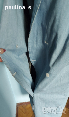 Лятно дънково манто "Asos" / унисайз , снимка 7 - Палта, манта - 44599394