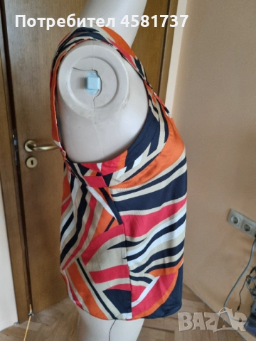 Копринен топ Nine West, размер М/L, снимка 3 - Корсети, бюстиета, топове - 51666827