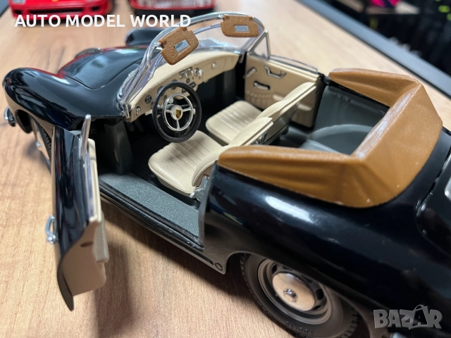 BBURAGO Метална колекционерска количка модел PORSCHE 356B COUPE 1963г., снимка 4 - Колекции - 52324478