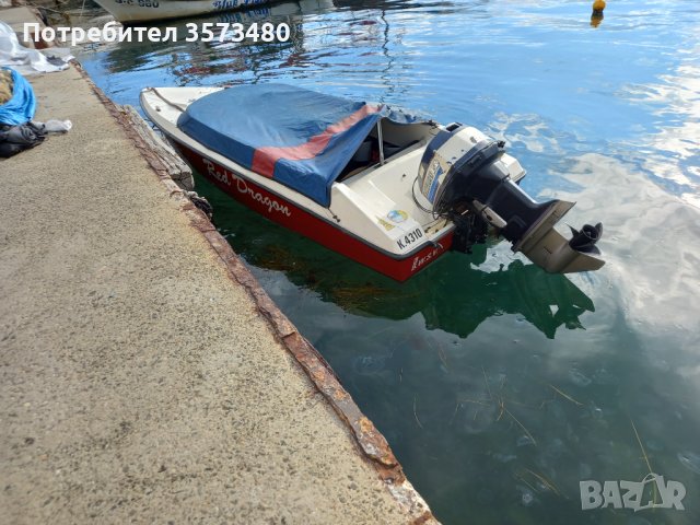 Комплект - Моторна лодка с дължина 6,10м., извънб. дв. Evinrude 140к.с. и регистриран колесар, снимка 12 - Воден транспорт - 38943318