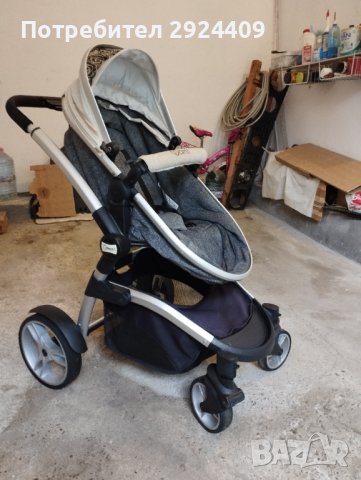  Комбинирана бебешка количка, снимка 2 - Детски колички - 44358110