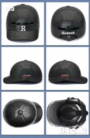 Каска за мотор, скутер, АТВ, Шапка с карбон, снимка 2 - Аксесоари и консумативи - 50251297