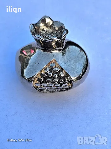 Посребрена фигура Нар  ,, Не е Сребро"  
Цена 9,99лв Разгледайте и останалите ми обяви. , снимка 2 - Антикварни и старинни предмети - 50154926