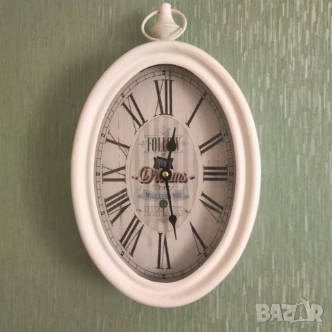 Метален английски часовник в ретро стил , снимка 1 - Стенни часовници - 42009832