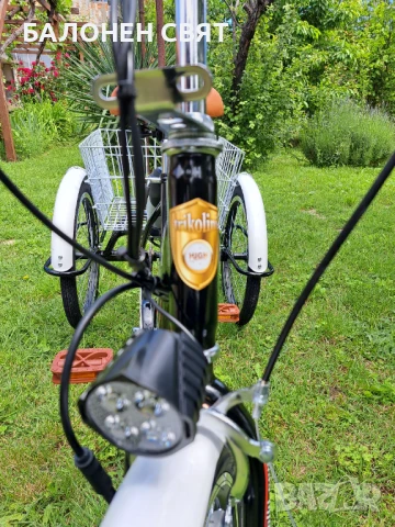 Многофункционален Нов модел e-Trike Hybrid Велосипед с три гуми Електрически Хибрид Триколка, снимка 5 - Велосипеди - 50506973