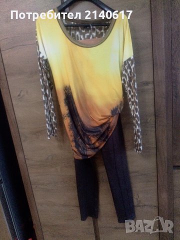 Еластичен клин в цвят шоколад, снимка 3 - Клинове - 39755572