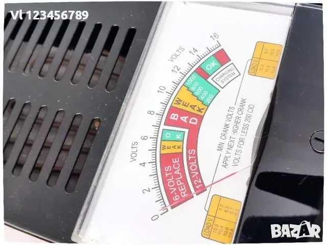Товарна вилка. аналогов тестер за акумулаторни батерии 12, 6V.Battery Tester, снимка 5 - Аксесоари и консумативи - 53840598