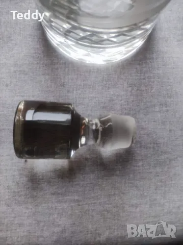 Стилна стъклена гарафа за уиски, ракия, Германия, снимка 6 - Сервизи - 47559927