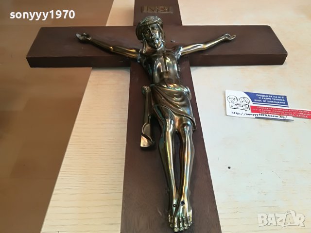 ОГРОМЕН КРЪСТ С ХРИСТОС 70Х42СМ-ВНОС ГЕРМАНИЯ L2603231609, снимка 7 - Антикварни и старинни предмети - 40141360