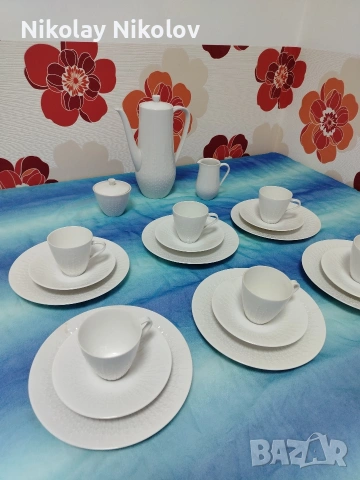 порцеланов сервиз Hutschenreuther Serie Exzellent weiss, снимка 6 - Сервизи - 53329846