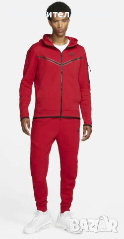 Мъжки червен екип Nike, снимка 1 - Спортни дрехи, екипи - 44561100