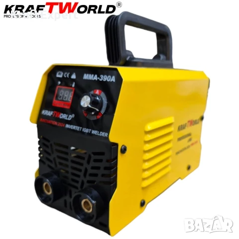 Инверторен Електрожен KraftWorld с Подарък Соларна Маска и Ръкавици – Професионален Комплект, снимка 2 - Други инструменти - 50576191