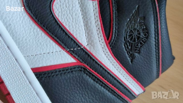 Nike Air Jordan 1 High Bloodline Размер 45 Номер Кецове Маратонки Мъжки Обувки Нови Оригинални , снимка 2 - Кецове - 40699205