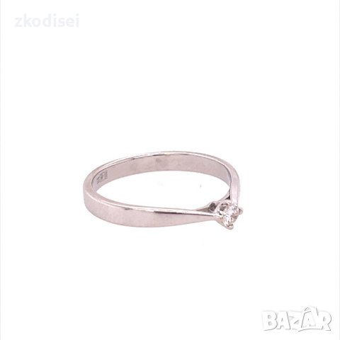 Златен дамски пръстен с диамант 2,10гр. размер:56 14кр. проба:585 модел:18220-1, снимка 3 - Пръстени - 41564792