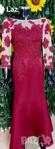 официална бална рокля в бордо или черно, снимка 6 - Рокли - 39852581