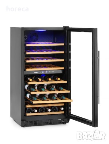 Охладител за вино - 2 зони, 72 бутилки, от 5 до 22˚C, снимка 3 - Хладилни витрини и фризери - 41398161