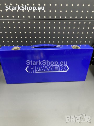  Ударни вложки 27 части 1/2″ Hawek в метален куфар – къси и дълги, снимка 2 - Други инструменти - 41696868