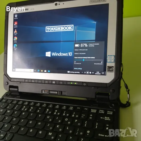 Panasonic Toughbook CF-20 i5-6Y57 FHD 8 ram+ IPS Touch + Keyboard dock Win 10, снимка 2 - Лаптопи за работа - 49920361