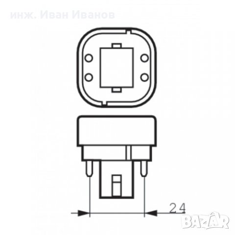 Луминисцентна лампа 26W Sylvania Lynx-DE 26W 840 Cool White - 4-Pin, снимка 4 - Друга електроника - 32030537