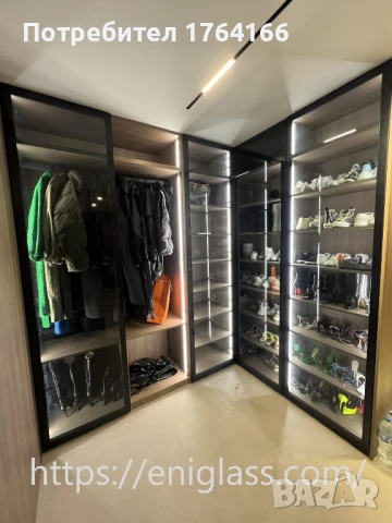 Стъклени прегради , врати, паравани за гардеробни от Ени Глас ЕООД, снимка 4 - Други - 49857047