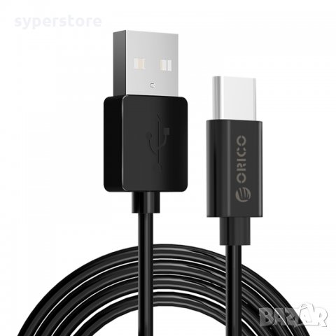 Кабел USB2.0 към USB Type C 1m Черeн Orico BTC-10-BK Cable USB - USB Type C M/M, снимка 2 - Кабели и адаптери - 34333480