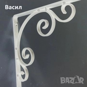 Конзоли , рафтодържачи стойки и ъгли за рафтове и етажерки от ковано желязо, снимка 5 - Други стоки за дома - 52475363