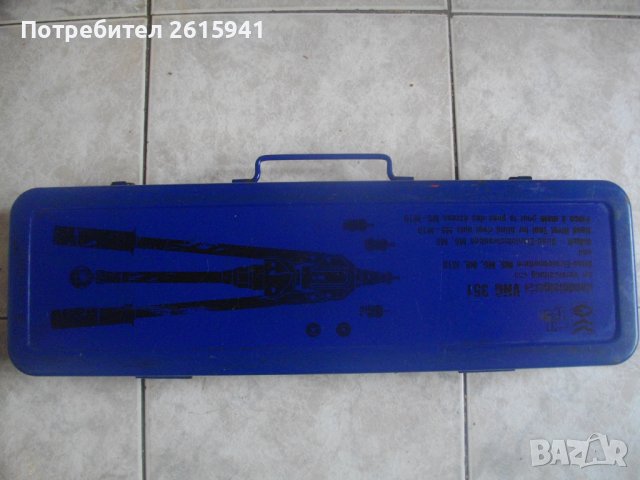 WURTH VGN 351-Ръчна Двураменна Лостова Нитачка За Нит Гайки М5-М10-Комплект-Метален Куфар-Професиона, снимка 3 - Други инструменти - 41942879