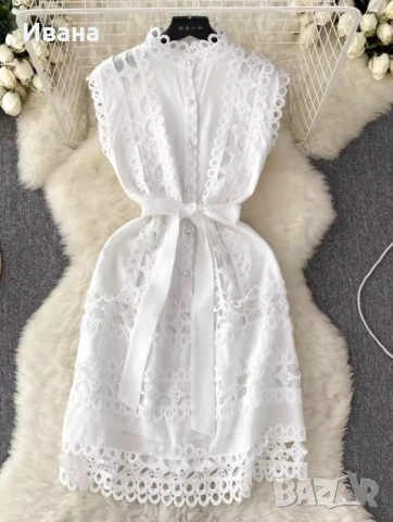 Дамска дантелена рокля, снимка 2 - Рокли - 53723946